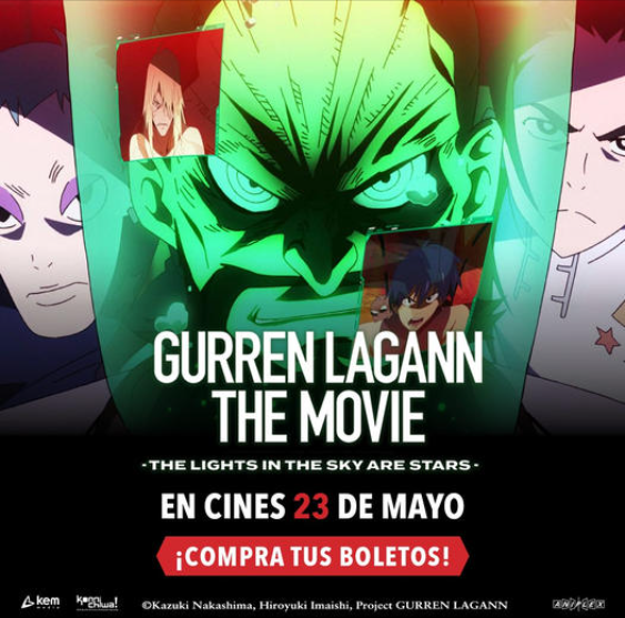 ¡La segunda parte de “Gurren Lagann: The Movie» llega a salas de cine junto con el conjunto correcto para todo fan !