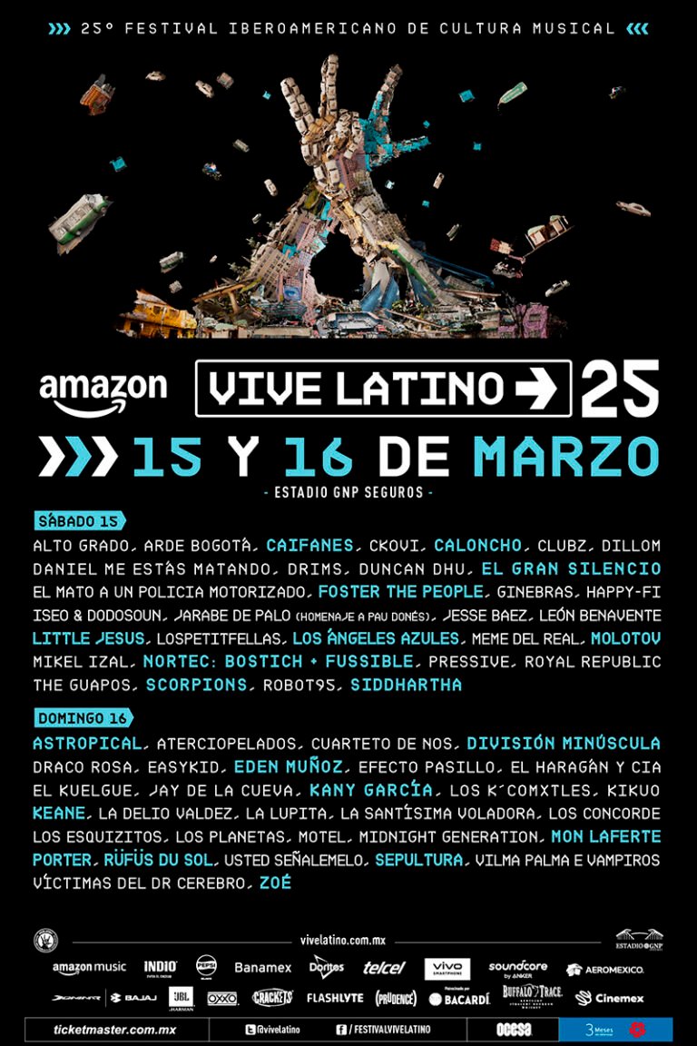 Vive Latino presentado por Amazon, 25 años encendiendo la chispa de la música en México