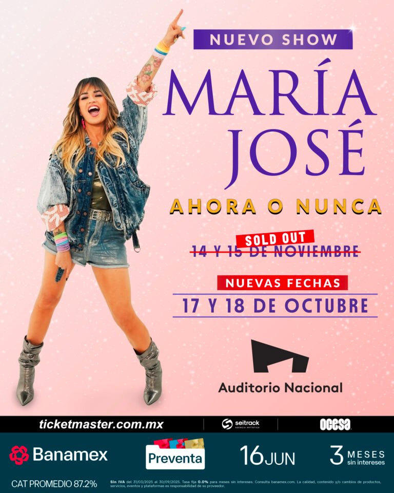 María José suma dos fechas más a su nueva gira «Ahora o Nunca» | Música