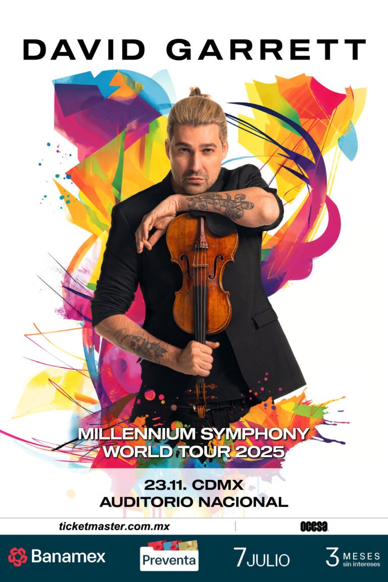 La magia de las brillantes variaciones de violín: David Garrett con su Millennium Symphony, una nueva obra maestra del crossover.