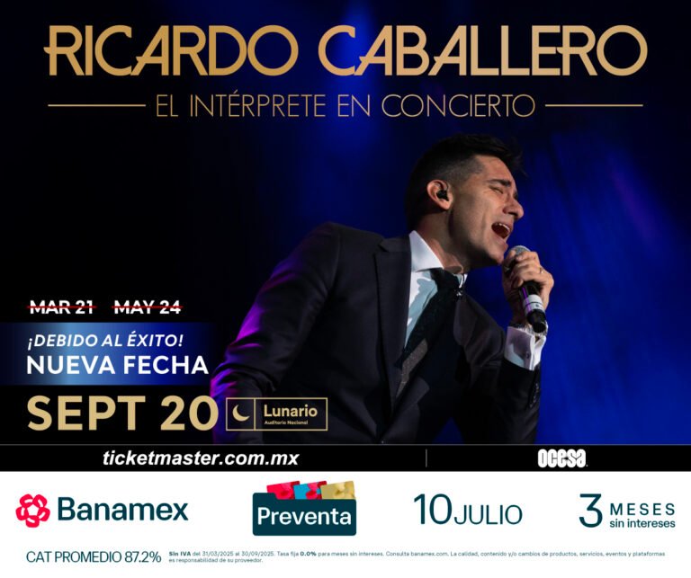 Ricardo Caballero presenta una tercera noche de bohemia este año en la Ciudad de México.