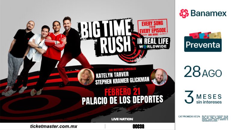 BIG TIME RUSH  LLEGA CON LA GIRA MUNDIAL IN REAL LIFE A 2026.