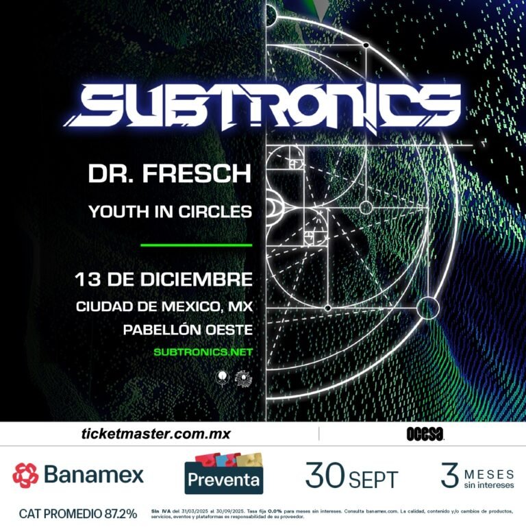 Subtronics, uno de los máximos exponentes del Future Bass desatará toda su energía en la capital.