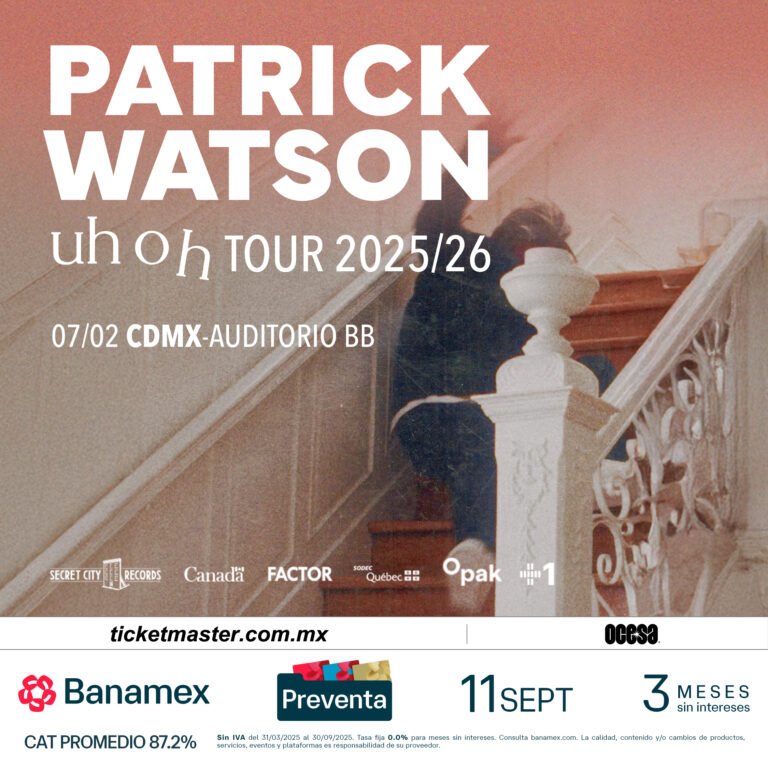 Una noche de piano onírico y melodías que tocan el alma con Patrick Watson