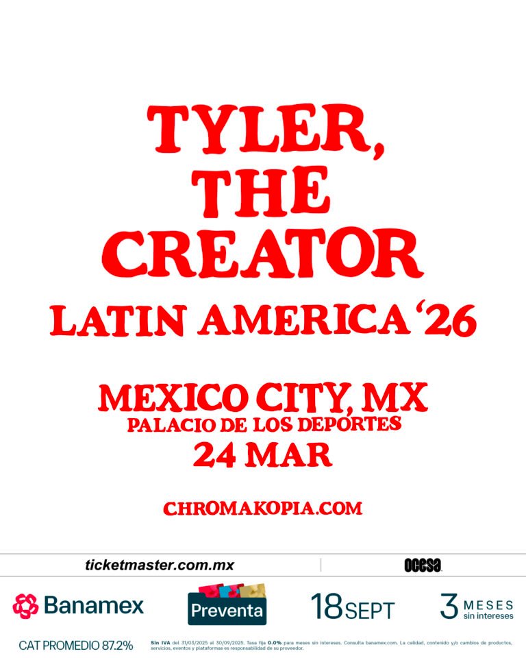 ¡TYLER, THE CREATOR ANUNCIA LAS FECHAS DE SU GIRA POR LATINOAMÉRICA!