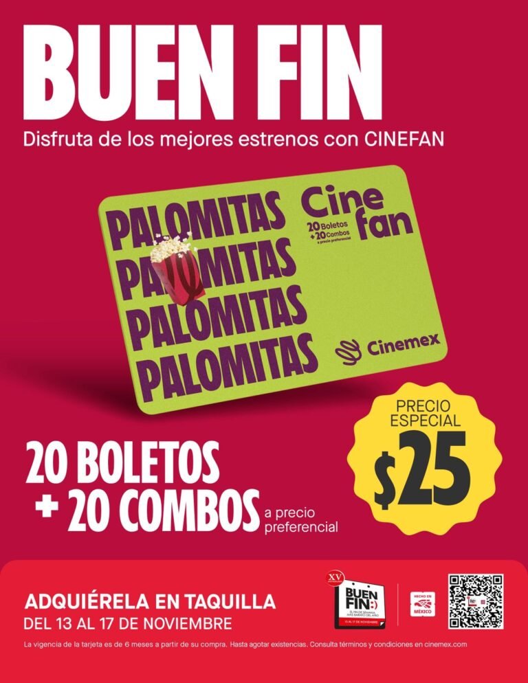 Este Buen Fin, el entretenimiento SE VIVE EN: Cinemex, Alboa y Arena THE PLACE TO PLAY