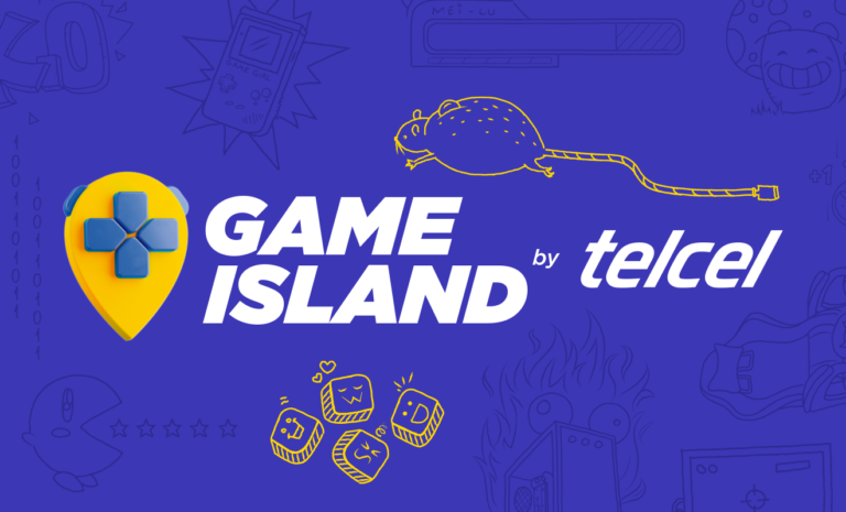 Zona gamer Game Island by Telcel durante CCXPMX con torneos y paneles de videojuegos