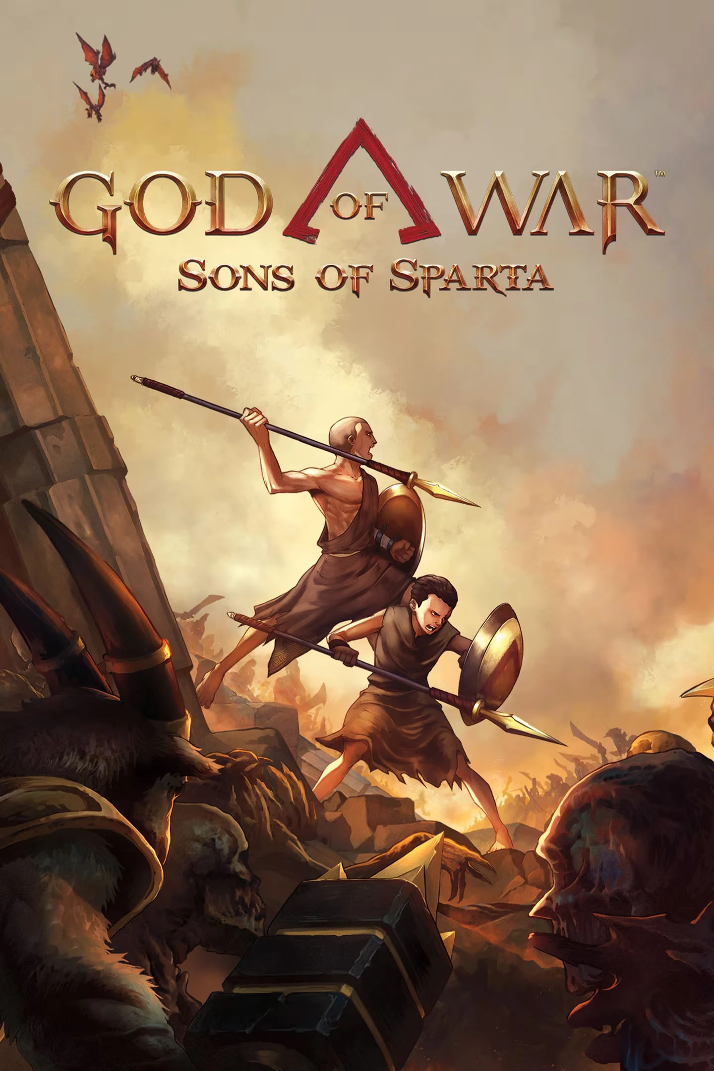 Kratos joven en God of War Sons of Sparta durante combate en PS5