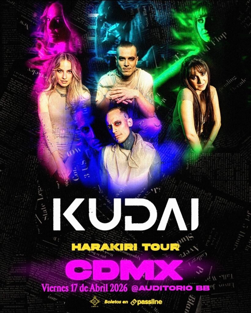 Kudai en vivo en el Auditorio BB de la Ciudad de México