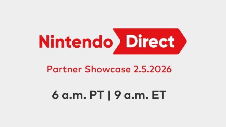 Nintendo Direct Partner Showcase febrero 2026 con anuncios de juegos para Nintendo Switch 2 y Nintendo Switch