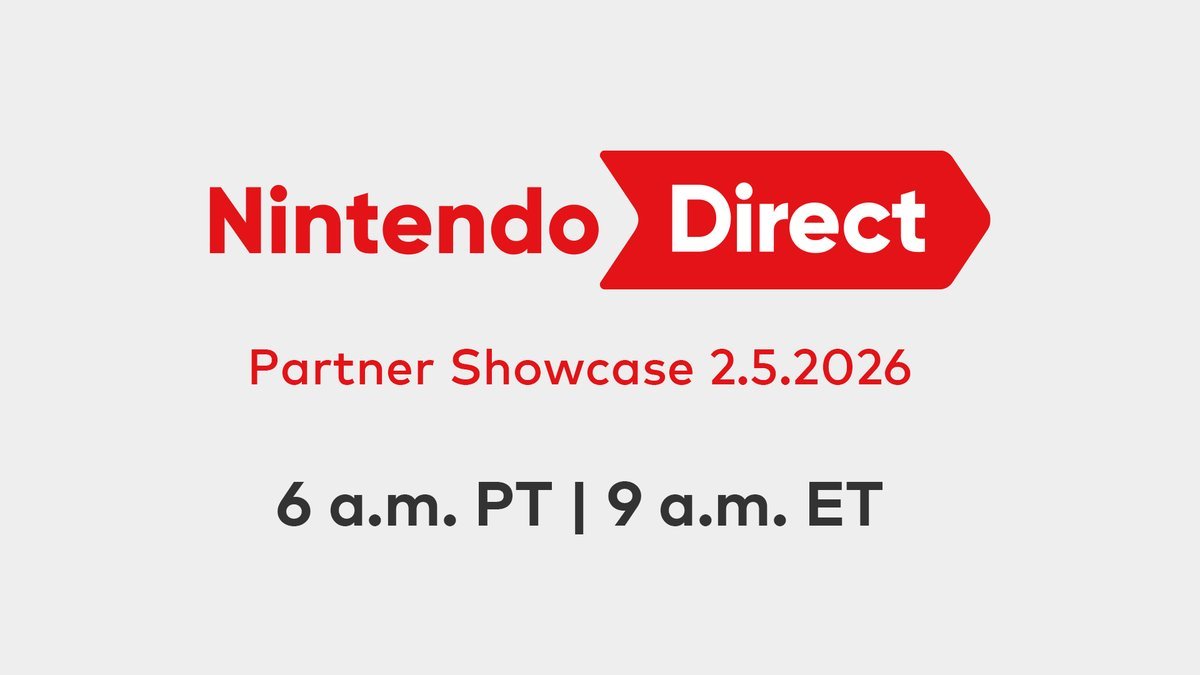 Nintendo Direct Partner Showcase febrero 2026 con anuncios de juegos para Nintendo Switch 2 y Nintendo Switch
