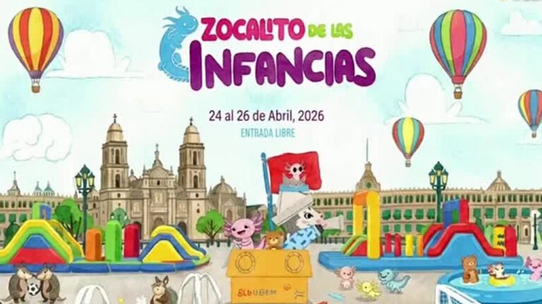 Zocalito de las Infancias: el espacio cultural que transforma el Zócalo en un punto de encuentro para niñas y niños