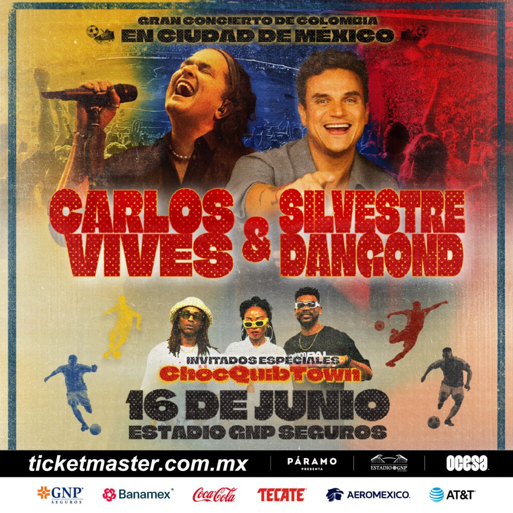 Carlos Vives y Silvestre Dangond traen la fiesta colombiana al Estadio GNP Seguros