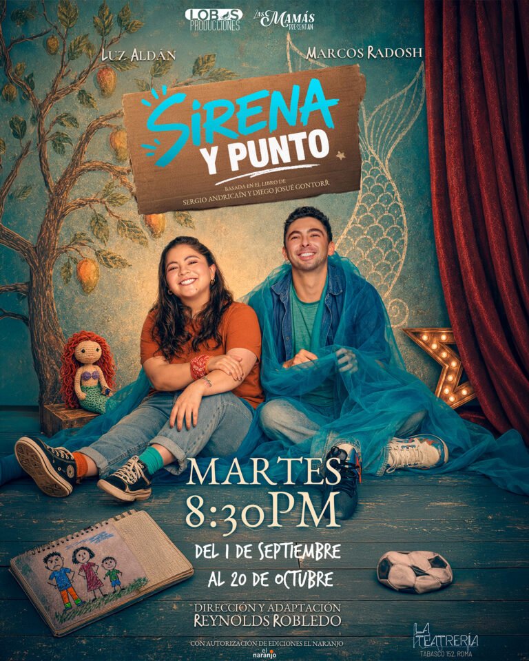 «Sirena y Punto» llega a La Teatrería con una historia que celebra la amistad, la imaginación y la libertad de ser.