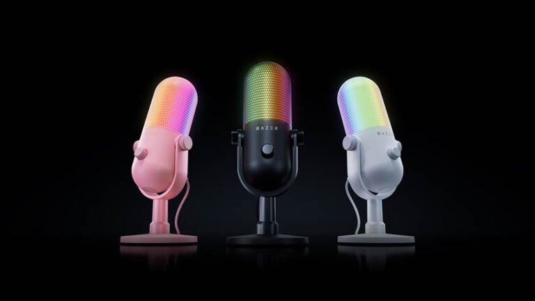 ¡Audio de estudio con IA y Chroma! Razer presenta el micrófono Seiren V3 Chroma 32-Bit DSP