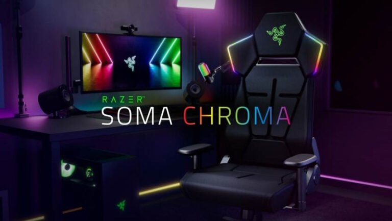¡Tu setup cobra vida! Razer presenta la nueva silla Soma Chroma con iluminación RGB reactiva