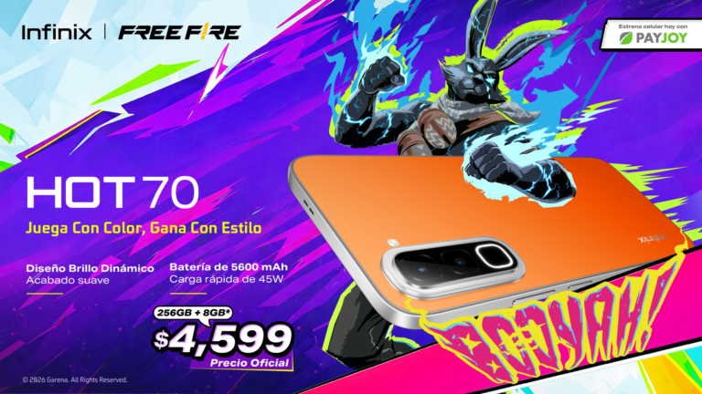 Infinix HOT 70 Free Fire Edition llega a México: gaming, IA y 256 GB por $4,599
