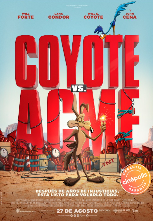Coyote vs. Acme llega a cines con Garantía Cinépolis: ¡el Coyote finalmente lleva a ACME a juicio!