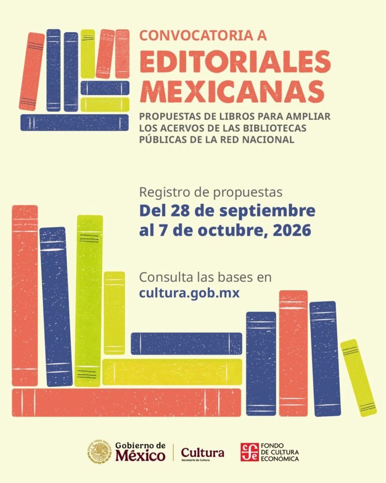 Bibliotecas públicas buscan nuevos libros: abren convocatoria para editoriales mexicanas