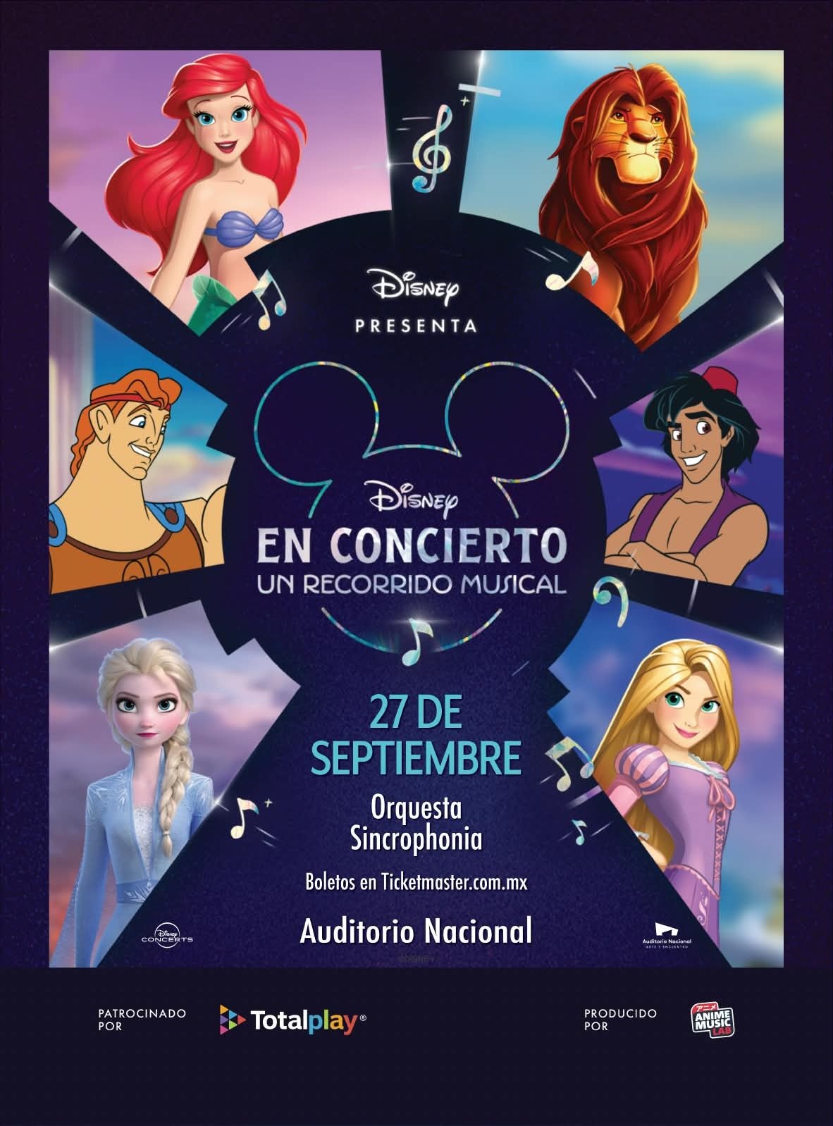 Disney En Concierto Un Recorrido Musical Auditorio Nacional