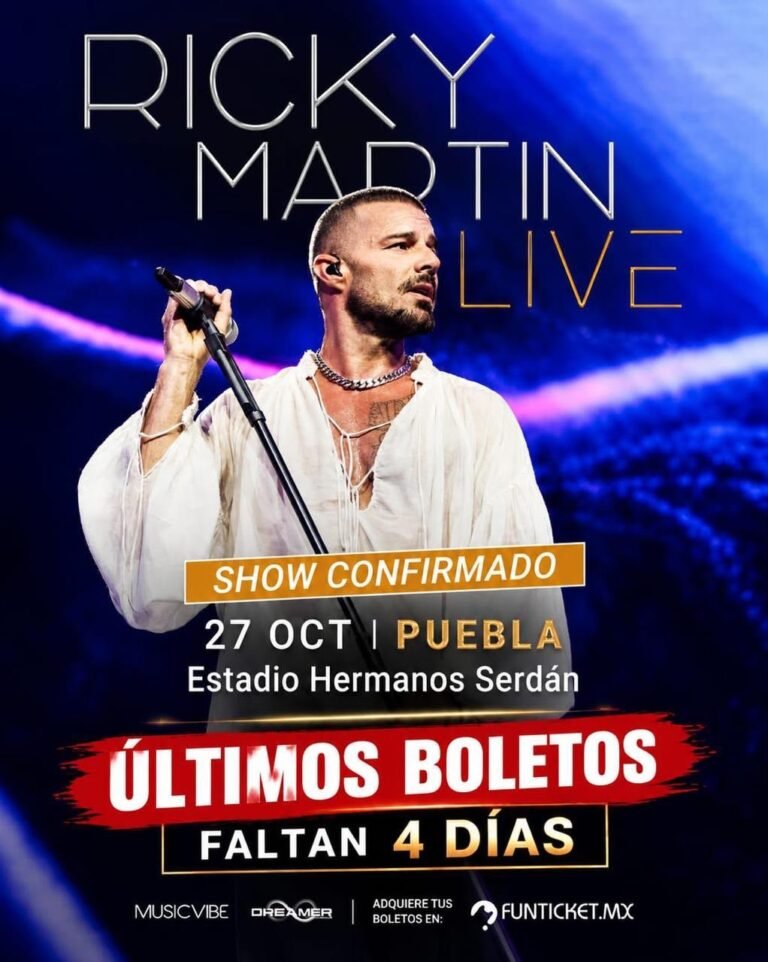 Ricky Martin cierra su recorrido por México con dos noches llenas de música y energía