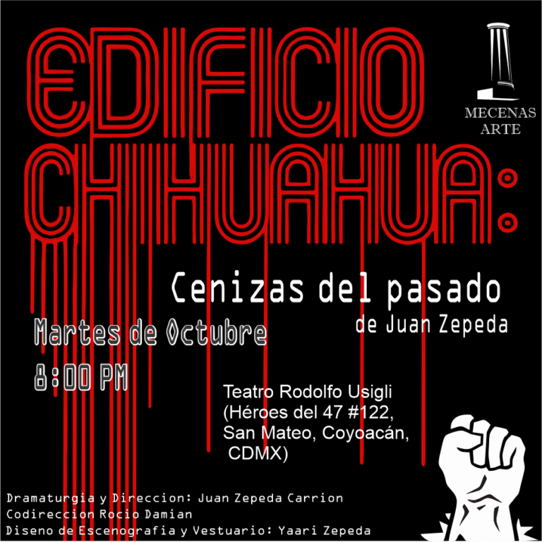 El 2 de octubre llega al escenario con “Edificio Chihuahua: Cenizas del pasado”